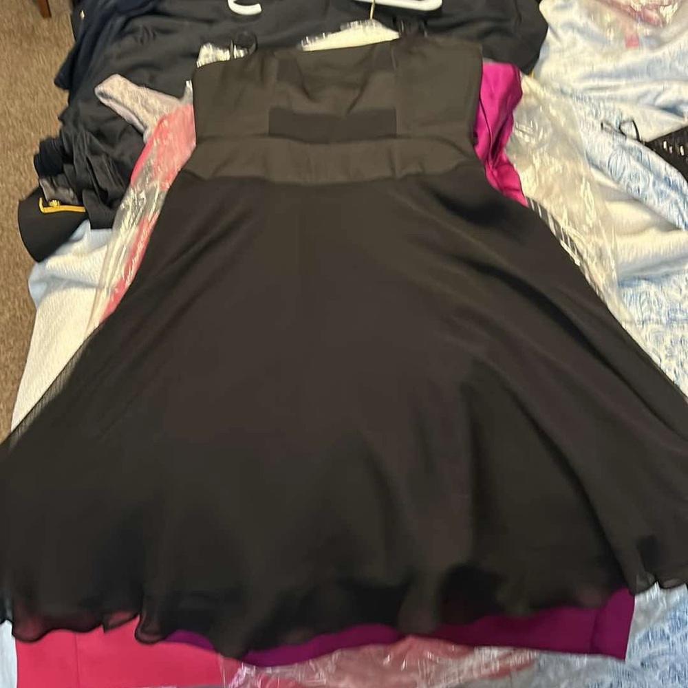 NWOT: Black Strapless Max and Cleo Dress